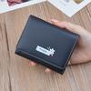 Flower Print Cute Mini Purse Ladies Fashion Trifold Wallet Soft Artificial Leather Short Wallets