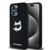 Karl Lagerfeld Klhmp15Lschpplk Iphone 15 Pro 6.1 Czarny/Black Hardcase Silicone Choupette Head Magsafe