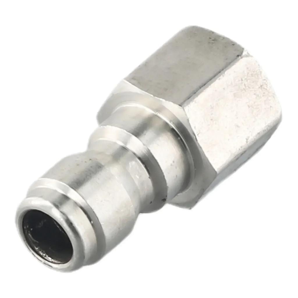 Spare Adapter Quick Connector 1/4" Male Fitting 4pcs Copper Gold High Pressure Washer Quick Release Replacement Accessories