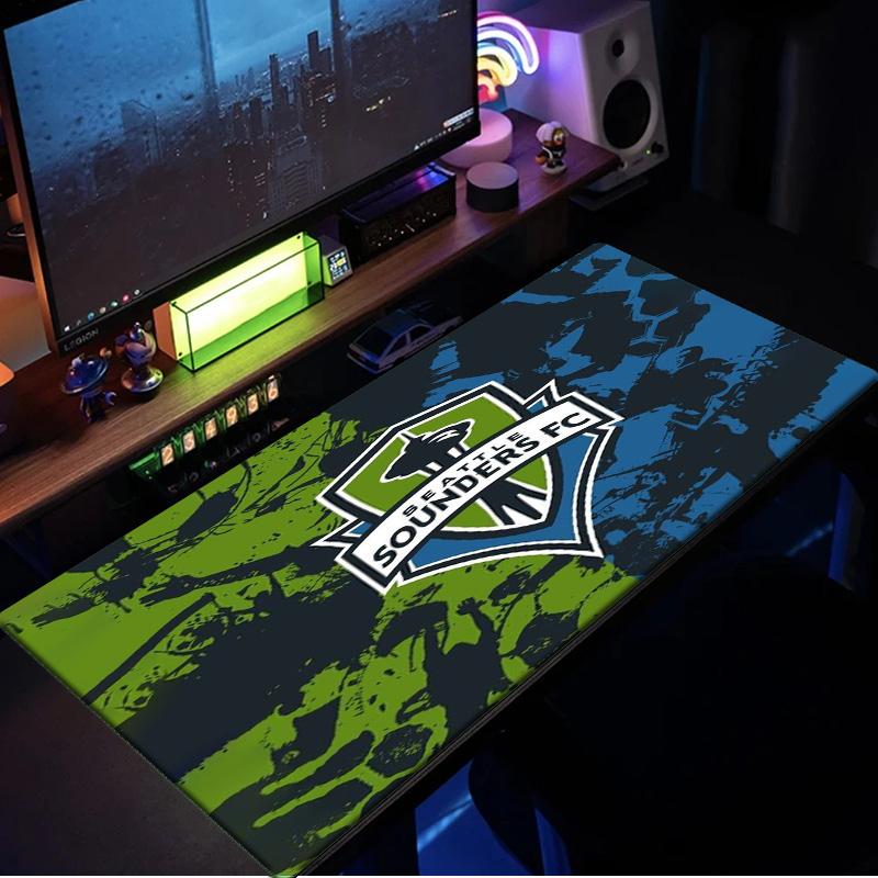 Seattle Sounders Fc Crest Mouse Pad, Rubber Base, Esports Desk Mat, Mouse Pad for Gamers and Office Use, Gaming Desk , Easy To Clean Mat