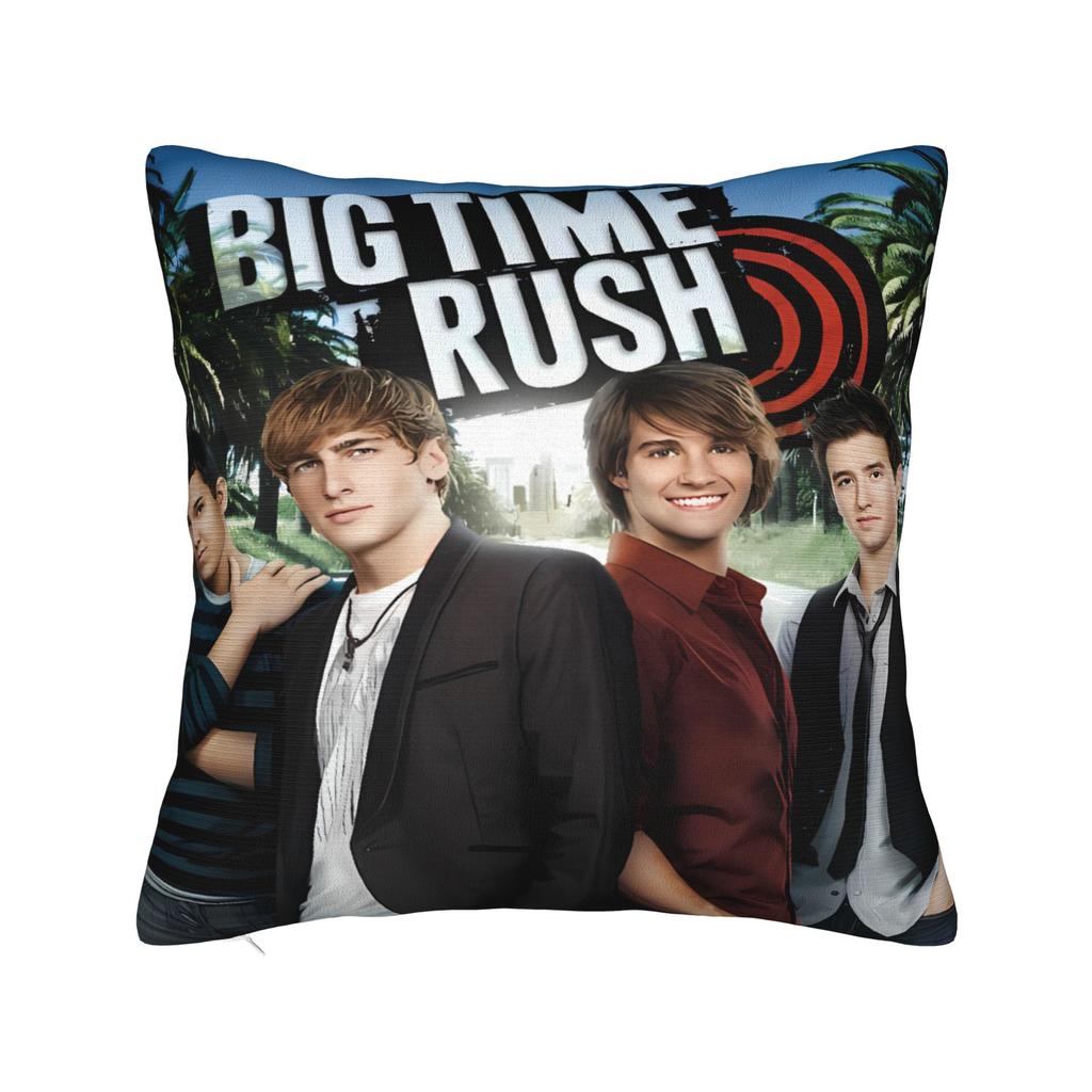 Kuddfodral Big Time Rush Tryck Kuddfodral För Vardagsrum Säng Stol Roliga Kuddfodral