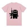 Epic Face Domo Kun Fun Meme Summer Mens and Womens Casual Loose Short Sleeved Tshirt