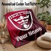 Hull KR Individuelle Flanell-Kuscheldecke Drucken Sie Ihren Namen Text Weiche Warme Decke Weihnachtsgeschenk