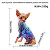 Modern Creative Design Colorful Chihuahua Living Room Wine Nice Cabinet Ornaments Resin Crafts Home Entrance Work Decorations