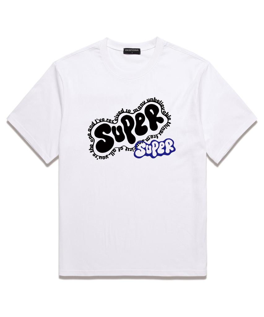 Ujeu Super Oversized Short Sleeve T-Shirt (Ds025) White