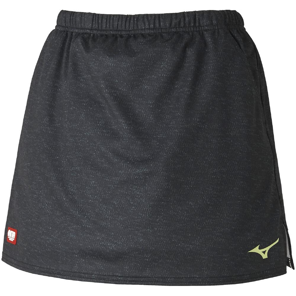 JTTA Table Tennis Game 82JB2202 Skirt, Moisture-Wicking, Quick-Drying, Black, XL,