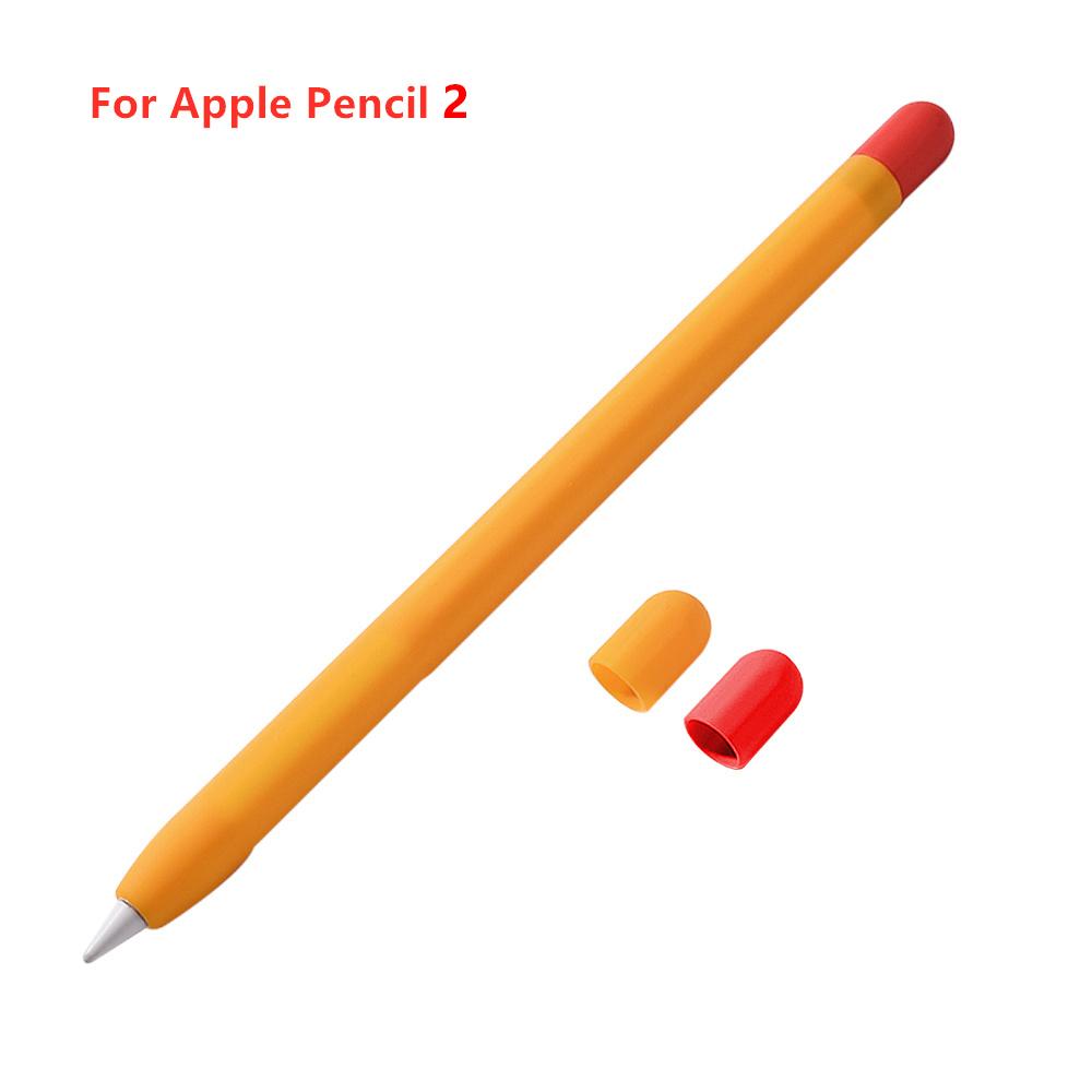 For Apple Pencil 1 2 Stylus Pen Cover Silicone Case Color Matching Protective Shell Non-slip Anti-fall Cases For iPad Pencil 2 1