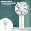 Handheld Small Fan with 3 Speed Settings Strong Airflow Low Noise USB Rechargeable Battery Operated Pocket Fan