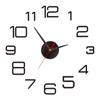 3D Wall Clock Acrylic Frameless Digital Clock Mirror Wall Sticker For DIY Living Room Bedroom Office Decorations Hanging Watch