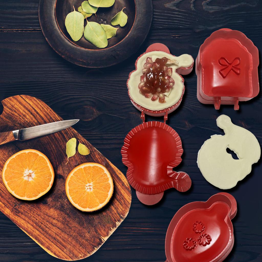 1/3 Stück Teigpresse Taschenpastetenformen Weihnachten Weihnachtsmann Boxform Handpastetenformen Party Potluck Handpastetenformen Einfach zu bedienen