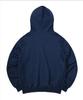 Light Blue The Universe Print Hoodie Deep Blue