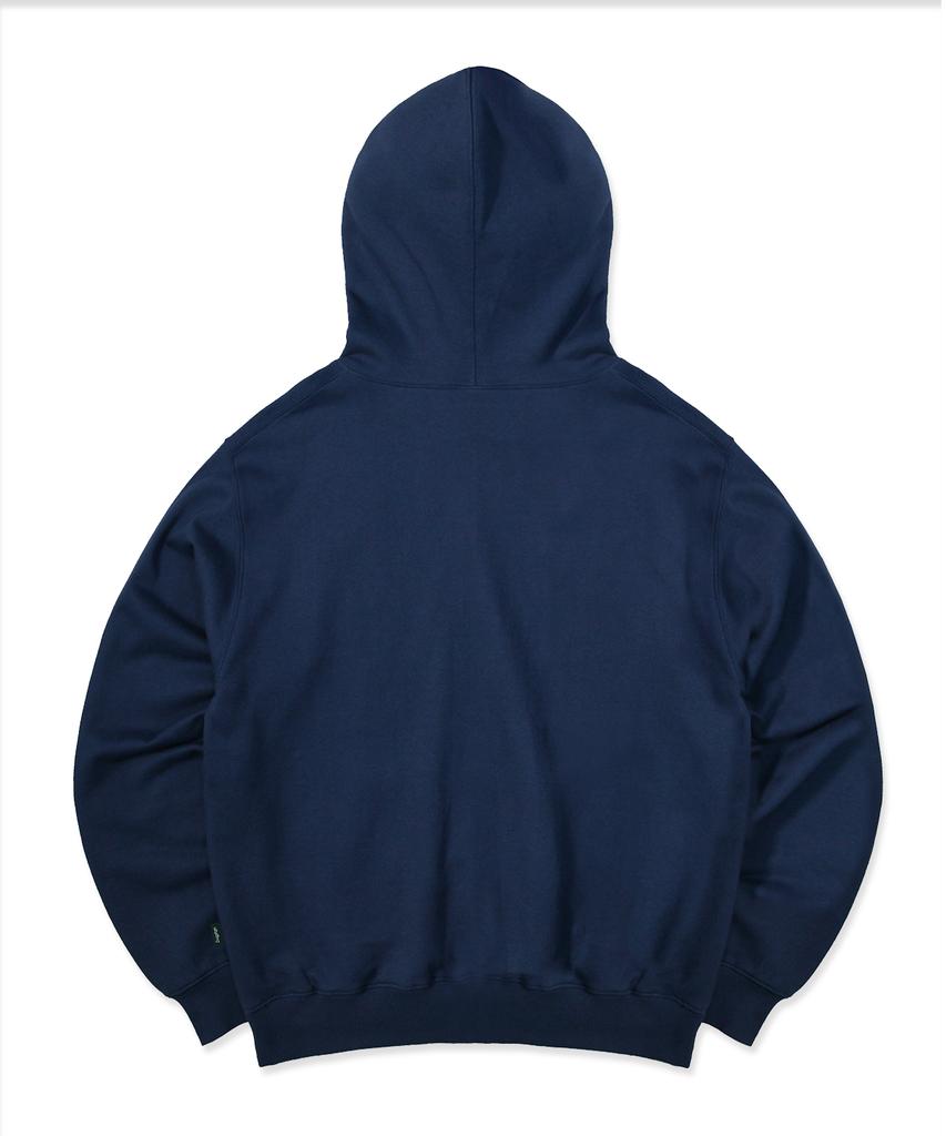 Light Blue The Universe Print Hoodie Deep Blue