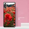 Poppy Flower Bloom Phone Case For Samsung Galaxy S25 S26 Ultra S20 S21 S22 S23 S24 S10 Plus S25 FE Cover Coque