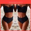 Vintage High Waist Bikini Monokini Swimwear Set For Women With Timeless Elegance
