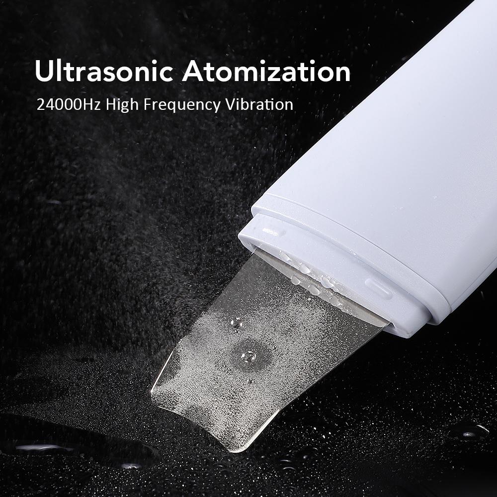 Ultrasonic Skin Scrubber Deep Face Cleaning Peeling Blackhead Remover Acne Pore Scrubber Facial Shovel Cleanser