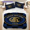 Inter Milan Emblem Blue Background Bedding (1 * Duvet Cover + 2 * Pillowcase, Without Core) Duvet Cover and Pillowcase Christmas Birthday Gift