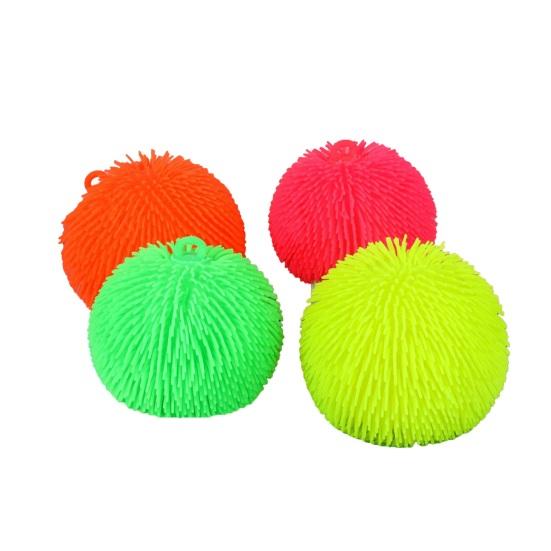 Stress Relief Squeeze Toy Soft TPR Anxiety Relief Gadget for Adults Kids Relaxing Sensory Toy LED Light-Up Gift for Travel Office Classroom