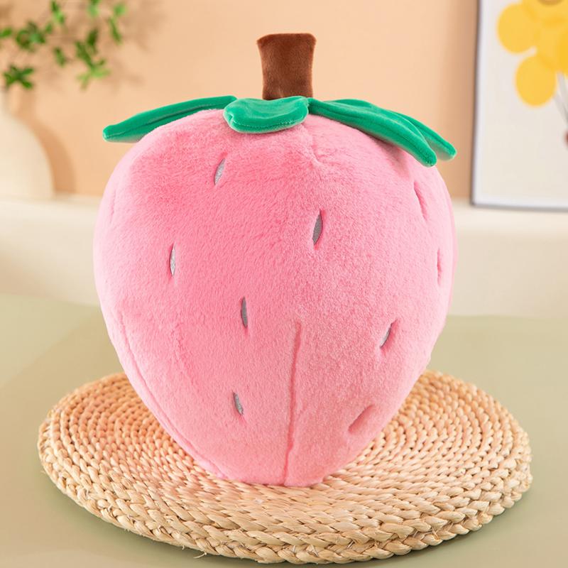 Coussin Décoratif Fraise Jouet Peluche Fruit Fille Endormie Coussin de Lit Canapé Poupée Super Douce Étudiant