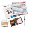 8/15 Farben Tragbares Reise-Gouache-Paletten-Set Mini Walnuss-Farbkasten Künstler-Gouache-Farbpalette Skizzenbuch Kunstbedarf