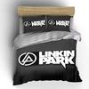 "Linkin Park Logo Text." Bedding Sets Duvet Cover Sets Duvet Covers Pillowcases(1 * Duvet Cover 2 * Pillowcases Without Duvet Insert)