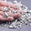 10/20/30/50/60/100pcs Antique Silver Color Animal Cat Charms For Jewelry Making Bulk Cartoon Pendant Handmade Keychain Materials