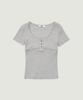 GROVE Rina H/S T-Shirt (Melange Gray)
