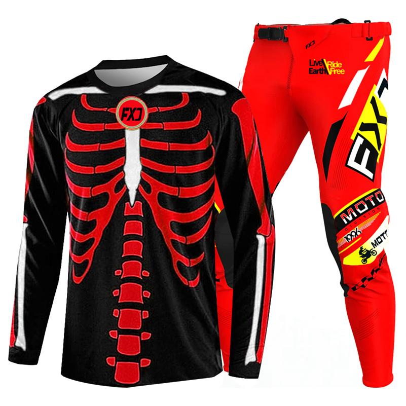 Motocross Gear Set for Kids 4 5 6 7 8 9 10 11 12 13 Years Youth Child Motorcycle Boy Girl Jersey Pant Kits Racing Suit Off-road Enduro MX MTB