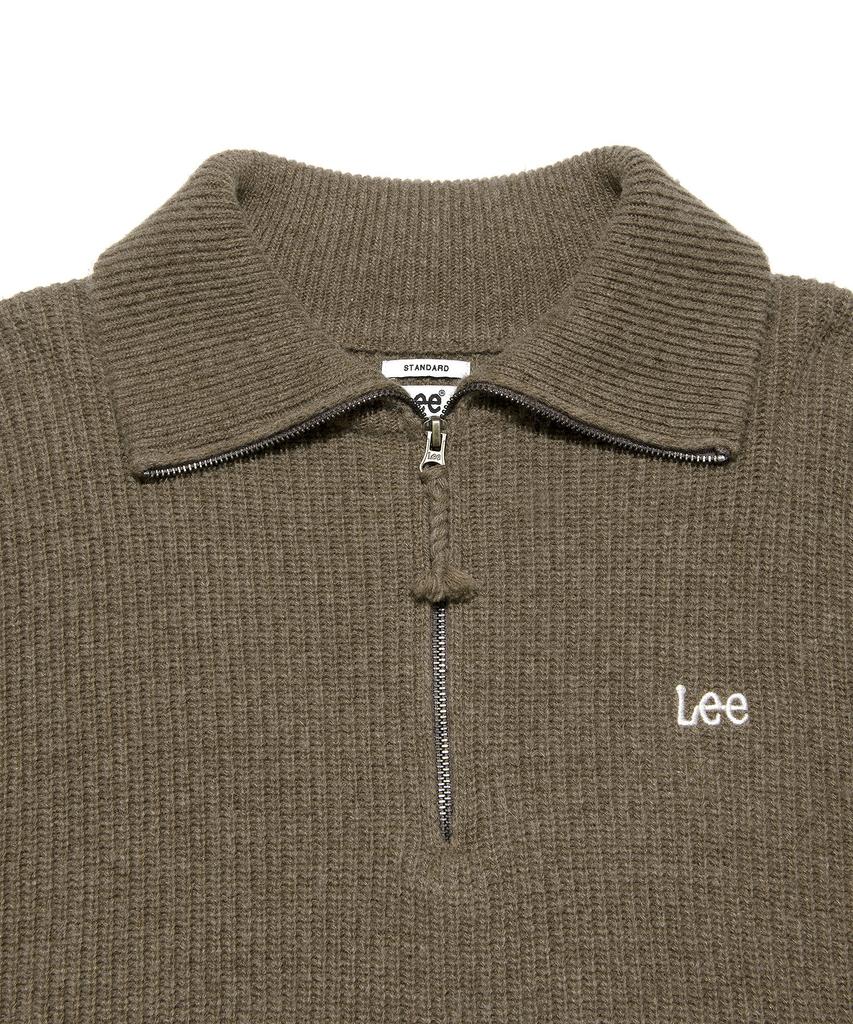 LEE Half Zip-Up Knit Brown