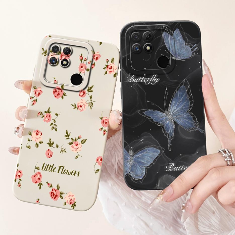 For Realme Narzo 50A Case RMX3430 Luxury Candy Painted Cover Soft Silicone Phone Case For Realme Narzo 50i Narzo50 A Shell Coque