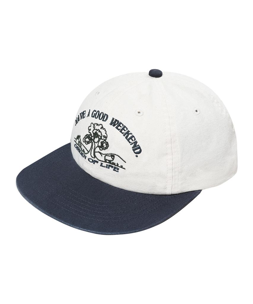 GAINSBORO Life Washed Cap_Cream/Navy