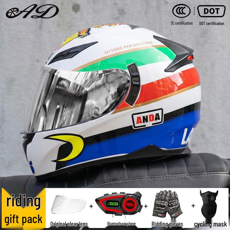 Smart Bluetooth Flip-Up Motorcycle Helmet for All-Season Riding