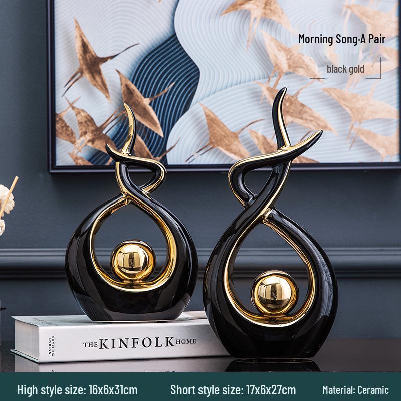European Style Luxurious Ceramic Ornament for Home or Office Decor