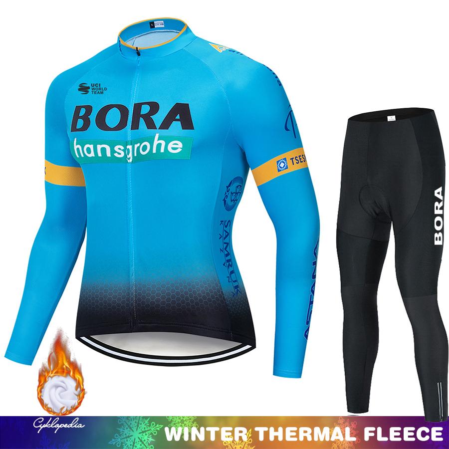 Winter Fleece Cycling Suit Thermal Jersey Clothing Men Winter Fleece Men's Bicycle Ciclismo Hombre Pants Long Sleeve Bicycles Clothes