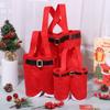 Household Non-woven Merry Christmas Santa Claus Pants Candy Bag Wine Bottle Holder Xmas Gift Bags