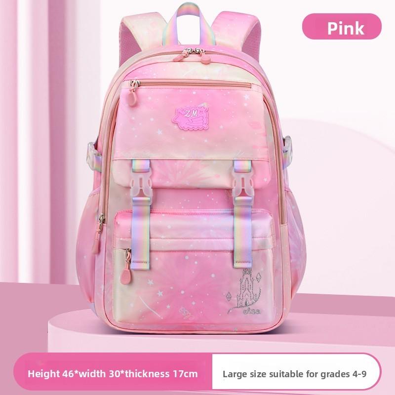 Baby Kids Backpack For Elementary School Girls With Lightweight Nylon And Gradient Design For School Use