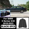For BMW 5 Series G30 2018- Piano Black B C Pillar Stickers, Easy Tall PC Window Trim Anti-Scratch Exterior Styling Parts