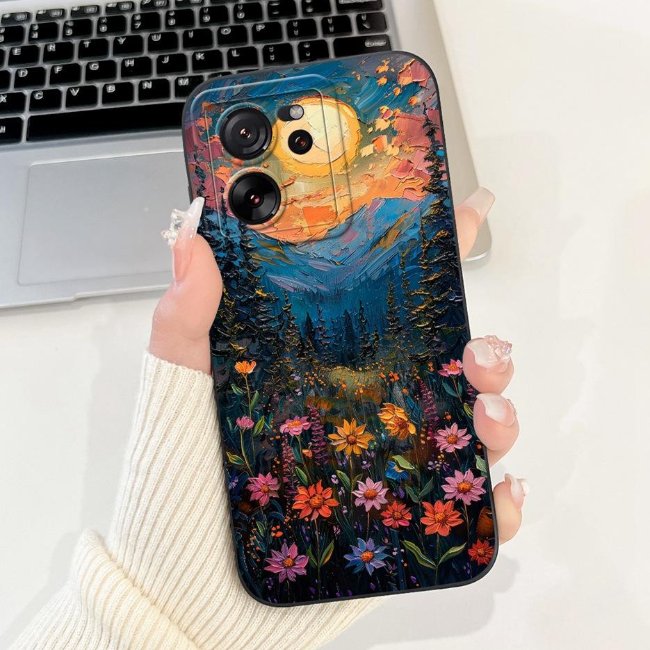 למארז Xiaomi 13T Pro כיסוי אופנתי מגניב צבוע במכונה כיסוי טלפון רך TPU מט עבור Xiaomi Mi 13T Pro Mi13T 13TPro 5G