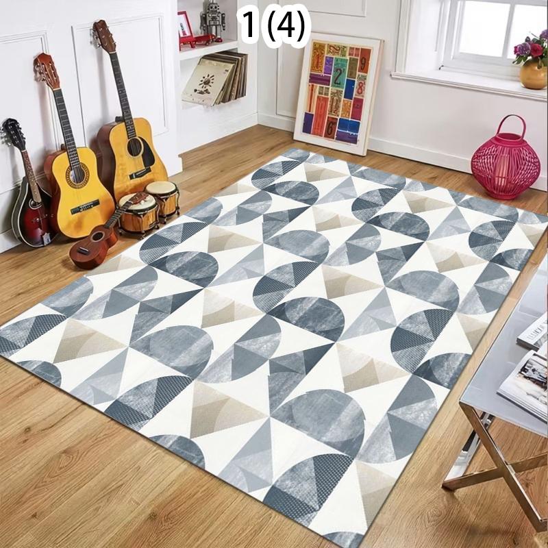 Nordic Abstract Carpet Living Room Bedroom Kitchen Dining Room Floor Mat Home Decor Geometric Large Area Floor Mat Bedroom Decor