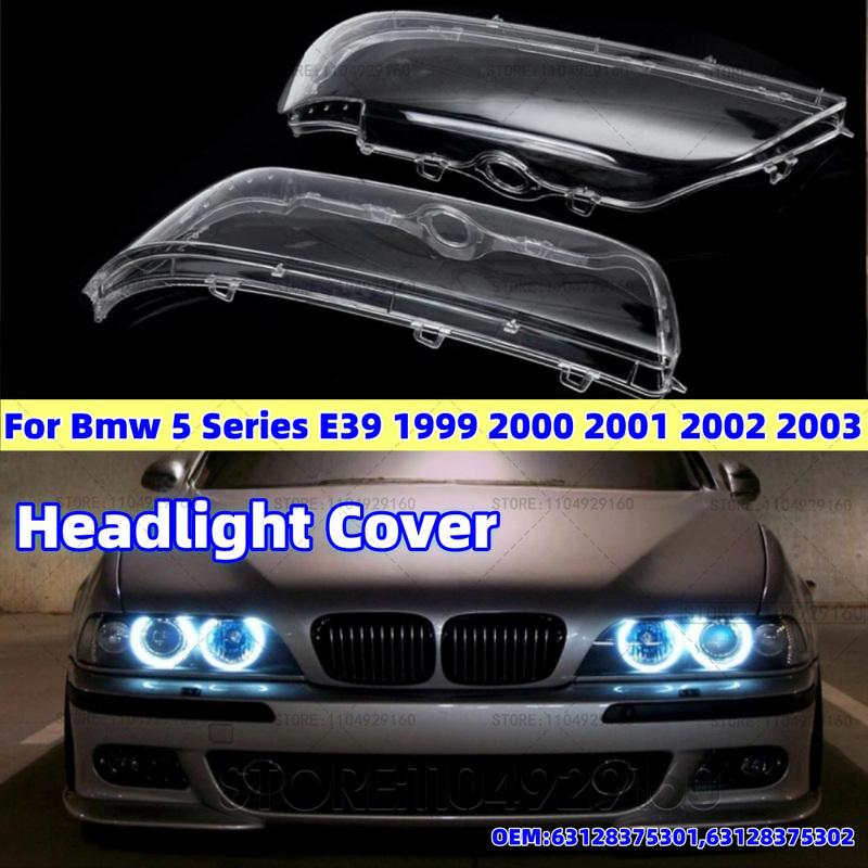 For BMW 5 Series E39 1999-2003 Car Headlight Lampshade Cover Shell Glass Lens Automobiles Head Light Lamp Lens Body kits Tuning