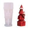 Santa On Christmas Tree Scented Candle Making Silicones Mold For DIY Crafting Supplies Holiday Gift Home Decors