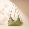 New Messenger Bag Fashionable and Lightweight Leather Underarm Bag Hand-woven Niche Design Shoulder Bag