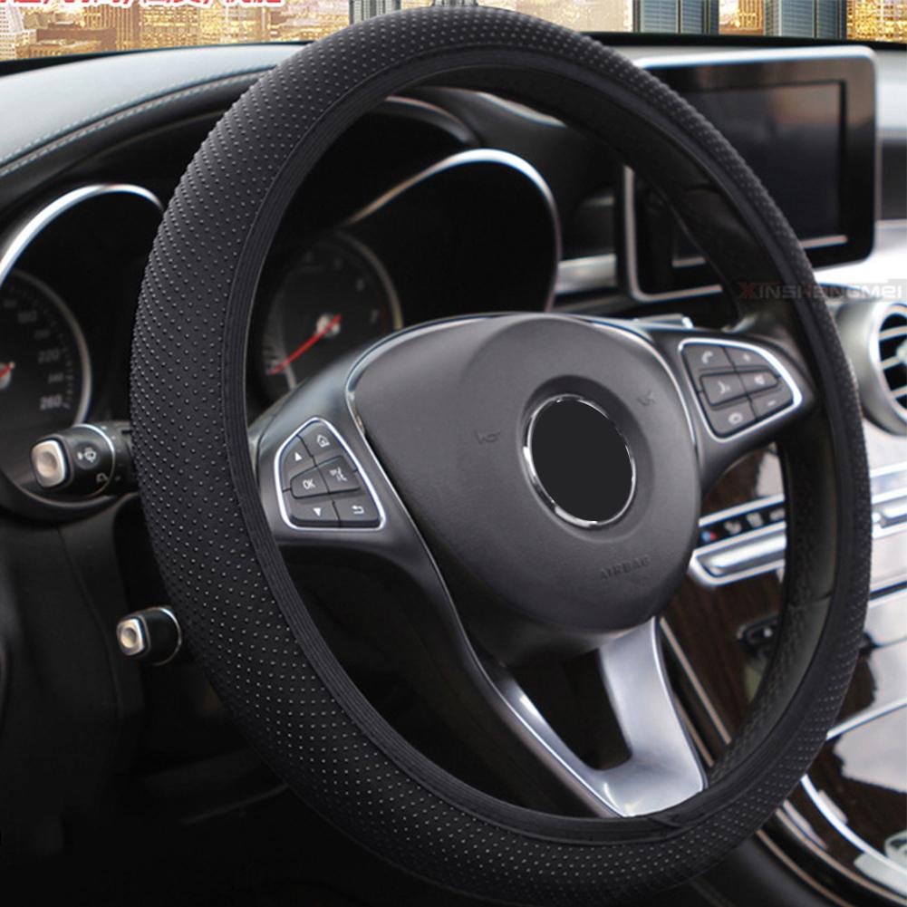 38cm Dekoracja Samochodowa Pokrowiec na Kierownicę Osłona Wnętrza Wymiana Uniwersalny Dzianina Car-styling Antypoślizgowe pokrowce