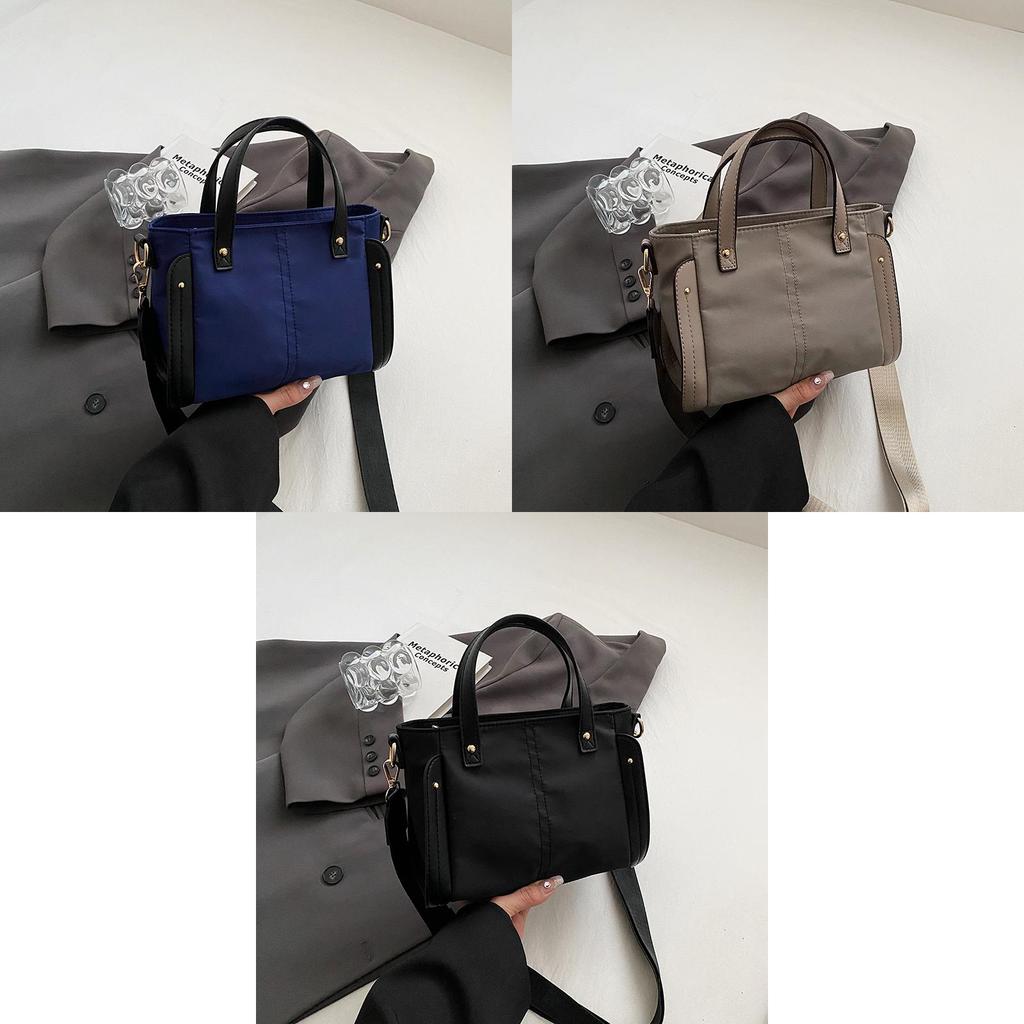 Spacious Nylon Bag Women 2023 New Korean Style Autumn Winter Vintage Fashion Square Bag Single Shoulder Bag Green