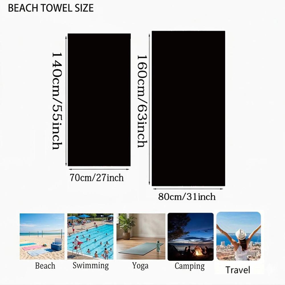 Bjk Enthusiasts Beach Towel Super Soft Microfiber Quickdry Fabric Comfortable Lightweight