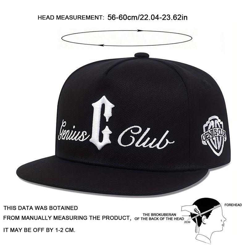 Fashionable Letter Embroidery Baseball Cap Unisex Adjustable Cotton Flat Caps Punk Hip Hop Hats Golf Hat