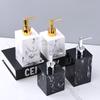 Lotion Bottle Ink Textured Resin Split Bottle Pressing Shampoo Shower Gel Bottle Soap Dispenser Bathroom Accessories