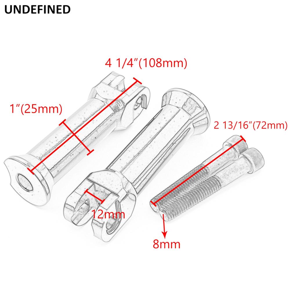 Motorcycle Black Foot Pegs CNC Rear Footrest Support Brackets for Harley Softail Fat Boy Breakout Street Bob Sport Glide 2018-20