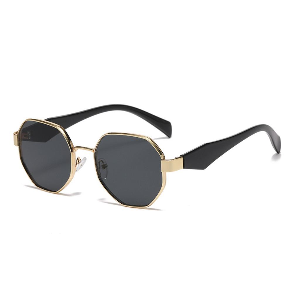 Gradient Color Polygonal Sunglasses UV400 Anti-UV Glasses Retro Women Sunglasses Business