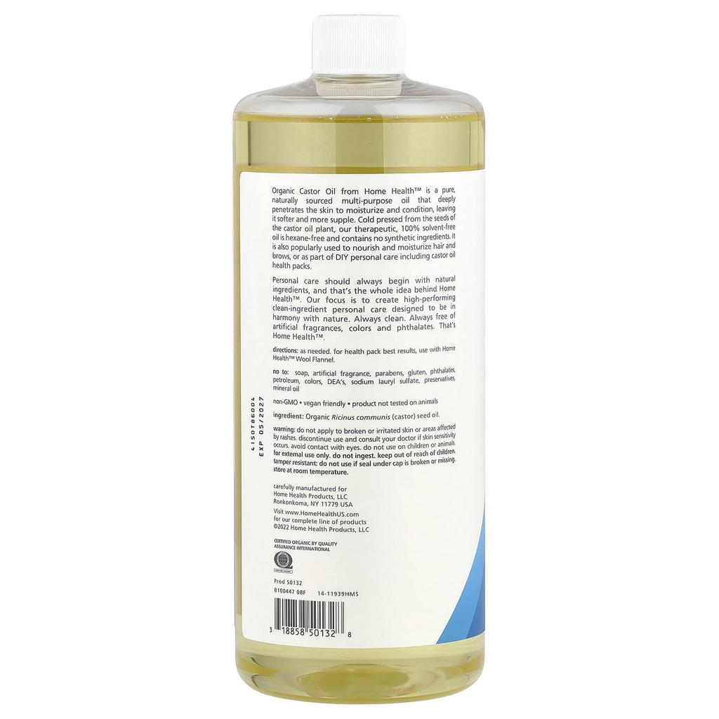 Castor Oil, 32 Fluid Ounces (946 Milliliters)