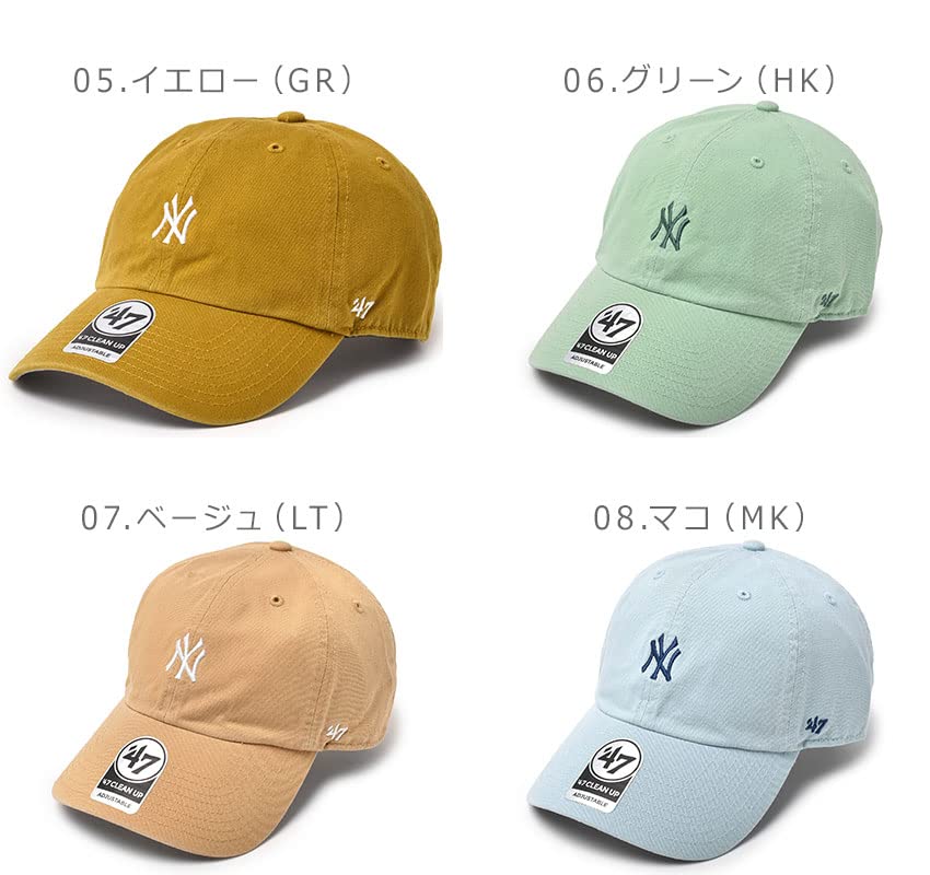 Brand Hat Yankees Cap Base Runner Clean Up YANKEES BASE RUNNER CLEAN UP Free Size Navy X White [47] [47 Cap] '47 Men's Women's '47 B-BSRNR17GWS